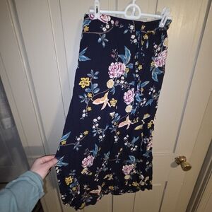 Floral Navy Skirt
